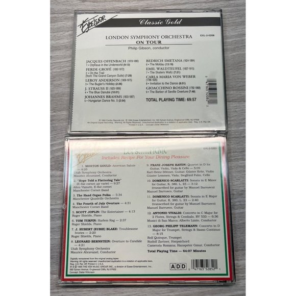 Exelsior Classical Music CD Lot of 6 Classic Gold Gershwin Debussy Pavarotti - Picture 4 of 7